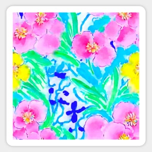Watercolor floral pattern Sticker